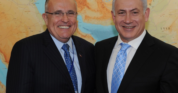 Israeli Prime Minister Benjamin Netanyahu meets former New York mayor Rudolf Juliani in Jerusalem. March 02, 2011. Photo by Moshe Milner /GPO/ Flash90. *** Local Caption *** ????
?????? ??????
??? ??????
?????? ?'??????
???????