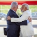 Israeli Prime Minister Benjamin Netanyahu with his Indian counterpart Narendra Modi at a farewell ceremony in his honour at the Ben Gurion International Airport in Tel Aviv on July 4, 2017. Photo by Shlomi Cohen/Flash90 *** Local Caption *** ????
??? ??????
???
?? ??????
?????
?????? ????
?????? ??????
??? ????? ?????