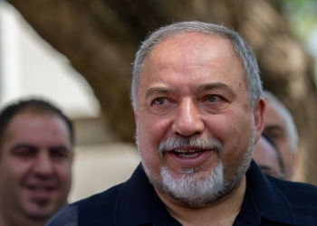Israeli minister of Defense Avigdor Liberman gives a statement to the media during his visit in Katzrin, May 11, 2018. Photo by Basel Awidat/Flash90 *** Local Caption *** ?? ??????? , ??????? ?????? , ??????? ????? ?????? ?????? ?????
