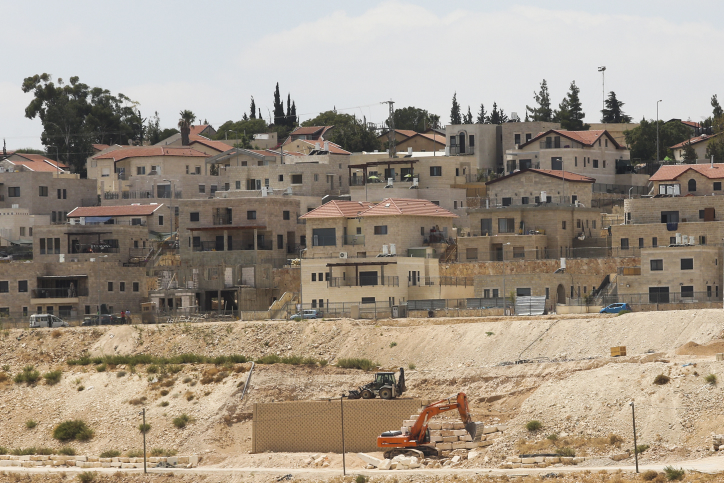View of a construction site in the Jewish settlement of  Tekoa, in the West Bank on September 7, 2014. Photo by Flash90 *** Local Caption *** ???????
????
????????
???????
??????
?????
????????
?????