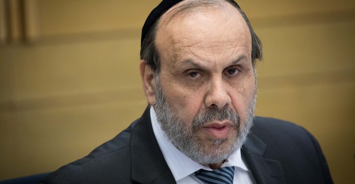 Minister of Religions David Azulai speaks during the Interior Affairs Committee meeting at the Knesset, the Israeli parliament in Jerusalem, June 12, 2017. Photo by Yonatan Sindel/Flash90 *** Local Caption *** ???? ????? 
??? ????
?? ????? ???? ??????
??? ??????