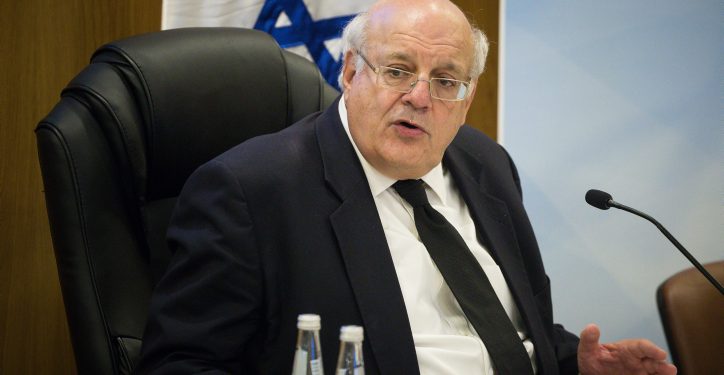 Judge Hanan Meltzer, chairman of the Central Elections Committee for the 21st Knesset attends a Central Elections Committee meeting regarding the bots report, at the Knesset, the Israeli parliament in Jerusalem, April 3, 2019. Photo by Yonatan Sindel/Flash90 *** Local Caption *** ???? ??????
???? ??????? ???????
??? ????
?????
????
?????
