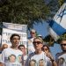 Bereaved parents of Hadar Goldin and other family members and supporters gather outside the state memorial ceremony for Operation Protective Edge at Mount Herzl, calling for the return of the missing soldiers Harad Goldina and Oron Shaul who were killed and taken in the operation 5 years ago. July 23, 2019. Photo by Noam Revkin Fenton/Flash90 *** Local Caption *** ??? ??????
????? ????
??? ??????
??? ????
?? ????