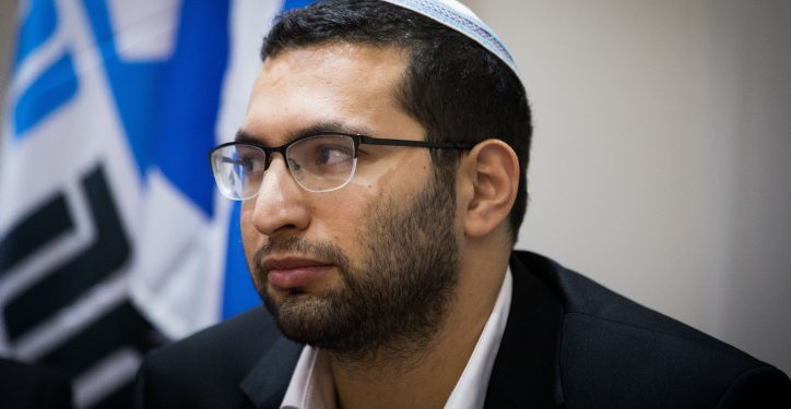 Isaac Vaserlof attends a press conference held by the Otzma Yehudit (Jewish Strength) party, ahead of the Knesset elections, in Jerusalem, on August 26, 2019. Photo by Yonatan Sindel/Flash90 *** Local Caption *** 
????? ????? ??????
????? ????????
??????
???? ???????