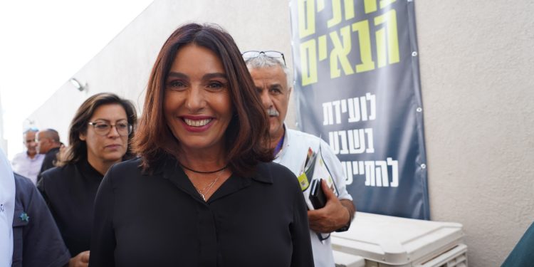 Culture Minister Miri Regev attends a Conference of the 'Besheva' group in Kedem, in the West Bank, on September 5, 2019. Photo by Hillel Maeir/Flash90 *** Local Caption *** כנס
עיתון
בשבע
קדם
התנחלות
ועידת התיישבות
מירי רגב