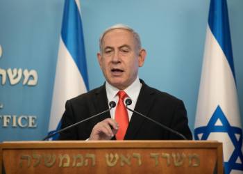 Israeli prime minister Benjamin Netanyahu holds a press conference at the Prime Minister's office in Jerusalem on March 16, 2020. Photo by Yonatan Sindel/Flash90 *** Local Caption *** 
??? ?????? ?????? ??????
??????
?????
