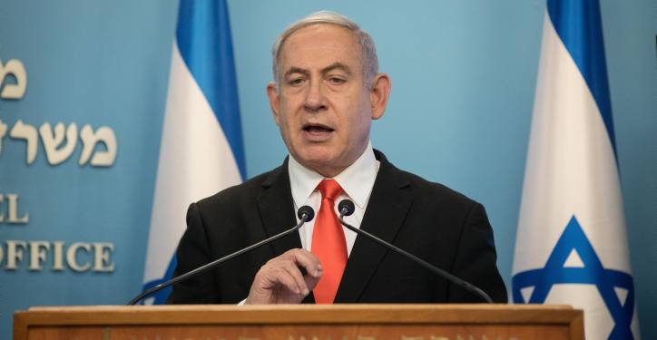 Israeli prime minister Benjamin Netanyahu holds a press conference at the Prime Minister's office in Jerusalem on March 16, 2020. Photo by Yonatan Sindel/Flash90 *** Local Caption *** 
??? ?????? ?????? ??????
??????
?????