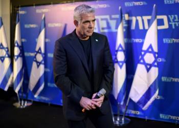 Yair Lapid, of Blue and White party, talks to supporters in an election campaign event in Herzliya on Sep. 04, 2019. Photo by Gili Yaari/FLASH90 *** Local Caption *** ???? ???? ????? ?? ???? ????? ???? ??? ?????? ?????? ?????? ????? ????? ?????? ??? ??????