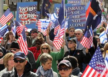 United Christians for Israel are seen in downtown Jerusalem during a March to support Israel on March 19, 2012. Photo by Nati Shohat Flash90. *** Local Caption *** ?????? ????? ?????, ???? ?????? ???? ?????