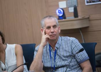 Dani Zamir, CEO of the National Council of Pre-Military Leadership Academies, attends a discussion at the Education committee in the Israeli parliament, on the topic of the ten Israeli teens who were killed when swept away in a flooding at the Tzafit Stream during a class trip near the Dead Sea, a few weeks ago. May 08, 2018. Photo by Miriam Alster/Flash 90 *** Local Caption *** ??? ????
????