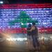 The Tel Aviv municipality on Rabin square, is lit up with the Lebanese flag, in solidarity with the victims who were killed in the Beirut explosion, on August 5, 2020. Photo by Miriam Alster/Flash90 *** Local Caption *** ???? ????
?? ????
?????
?????
???
?????