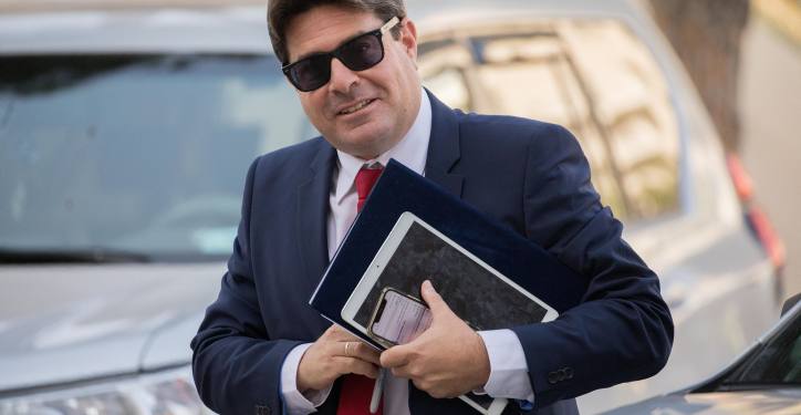 Israeli Minister of Science Ofir Akunis arrives at a Likud party meeting to vote on uniting with Minister Moshe Kahlon's Kulanu party, on May 28, 2019, in Jerusalem. Photo by Yonatan Sindel/Flash90 *** Local Caption *** ???????
?????
??? ?????
?????
??????
?????
????? ??????
??????
?????