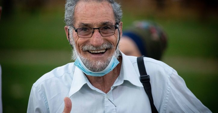 Beni Katzover attends a rally against US President Donald Trump's "Deal of the Century" outside the US Ambassador's Residence in Jerusalem on June 10, 2020. Photo by Yonatan Sindel/Flash90 *** Local Caption *** ?????
???
???
???
?????? ????
????? ?????
???? 
??? ?????
????
????