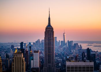 Iconic Manhattan skyline , New York City