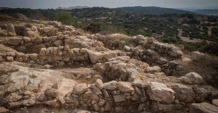 View of the archaeological site of Khirbet Qeiyafa near Beit Shemesh, Israel, August 29, 2016. Photo by Yonatan Sindel/Flash90 *** Local Caption *** ????? ??? ? ??? ? ???? ?????
????? ??????
???? ? ???
????
??????????
?????????
???????????
???
??? ?????? ?????? 
??? ? ???
????? ?????
??????????
???? ? ??????