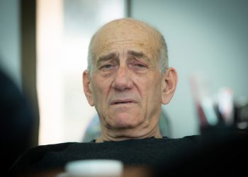 Former Israeli prime minister Ehud Olmert. February 02, 2020. Photo by Moshe Shai/FLASH90 *** Local Caption *** ???? ??????
??? ?????? ?????