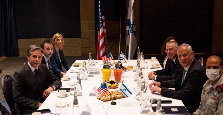 Minister of Defense Benny Gantz meets with U.S. Secretary of State Anthony Blinken in Jerusalem, on March 27, 2022. Photo by Yonatan Sindel/Flash90 *** Local Caption ***  ?? ???? ???????? ?????? ?????? 
?????
??
???????
??????
???
???
?? ???????