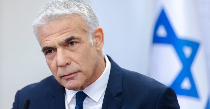 Israeli Foreign Minister and Head of the Yesh Atid party Yair Lapid speaks during a faction meeting at the Knesset, the Israeli parliament in Jerusalem, on February 14, 2022. Photo by Olivier Fitoussi/Flash90 *** Local Caption *** ???? ????
?? ????
????
????
?? ????