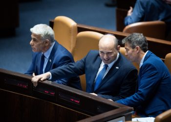 Israeli Prime Minister Naftali Bennett in the opening of the Knesset summer session at the assembly hall of the Knesset, the Israeli parliament in Jerusalem on May 9, 2022. Photo by Yonatan Sindel/Flash90 *** Local Caption *** ????
?????
????
?????
????
????
??? ??????
????? ???