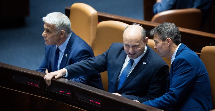 Israeli Prime Minister Naftali Bennett in the opening of the Knesset summer session at the assembly hall of the Knesset, the Israeli parliament in Jerusalem on May 9, 2022. Photo by Yonatan Sindel/Flash90 *** Local Caption *** ????
?????
????
?????
????
????
??? ??????
????? ???